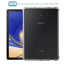 Shockproof Cover For Samsung Galaxy Tab S4 10.5'' 2018 SM-T830 SM-T835 10.5 inch Case TPU Silicon Transparent Cover Coque Fundas