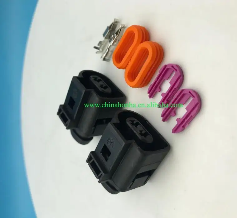 freeshipping 20 Kits automotive wiring harness connector 1J0973722 , electrical horn plug 1J0 973 722