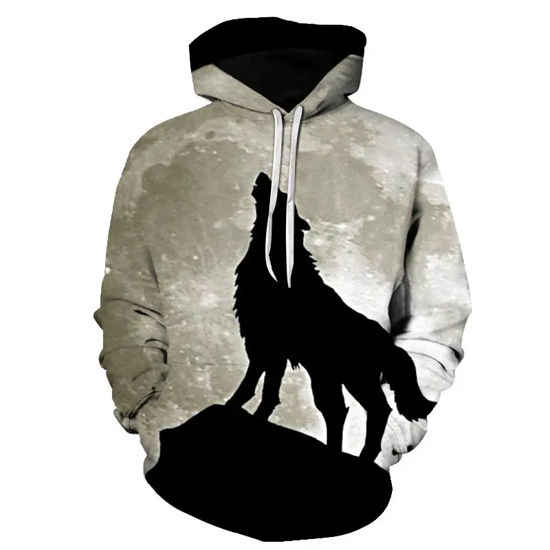 Animal Eagle Bear Wolf Hoodies Men's 3d Print Funny Streetwear Sweatshirt Fashion Autumn Men Hip-hop Clothing Hoodie Oversized