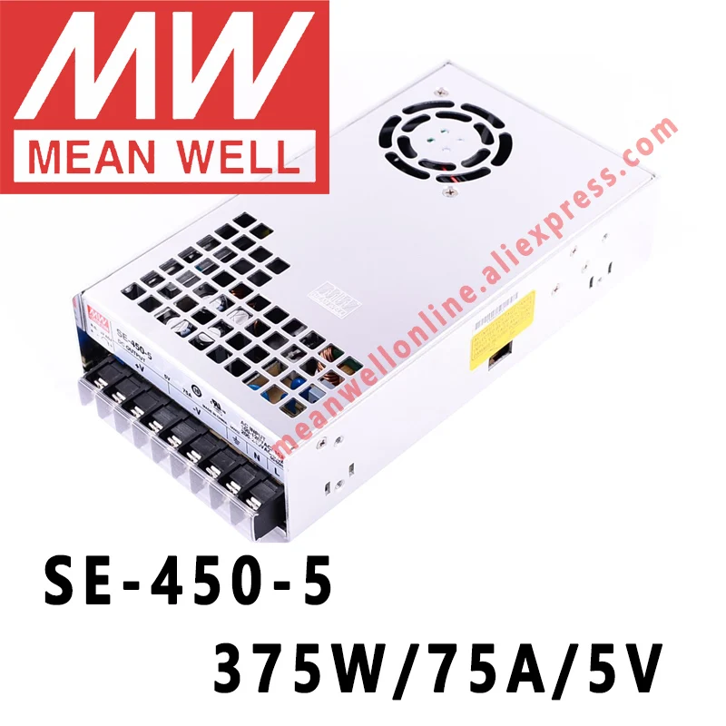 

SE-450-5 Mean Well 375W/75A/5V DC Single Output Power Supply meanwell online store