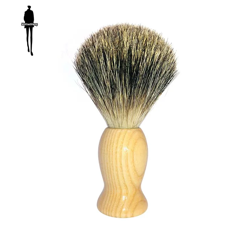 

Beard Brush Mane Soft And Comfortable Brush Head Multifunctional Available Makeup Brush Lightweight Shaving Brush Wooden Handle