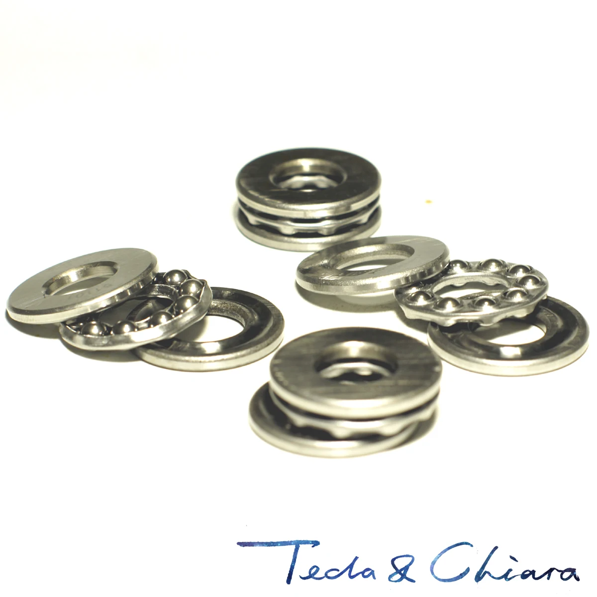 

51100 51101 51102 51103 51104 Axial Ball Thrust Bearing 3-Parts 10x24x9 12x26x9 15x28x9 17x30x9 20x35x10 mm