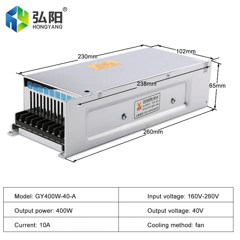 Switching Power Supply 40V 10A 460W Power Adapter Nema 23 Stepper Motor Driver CNC Laser Engraving And Cutting Machine