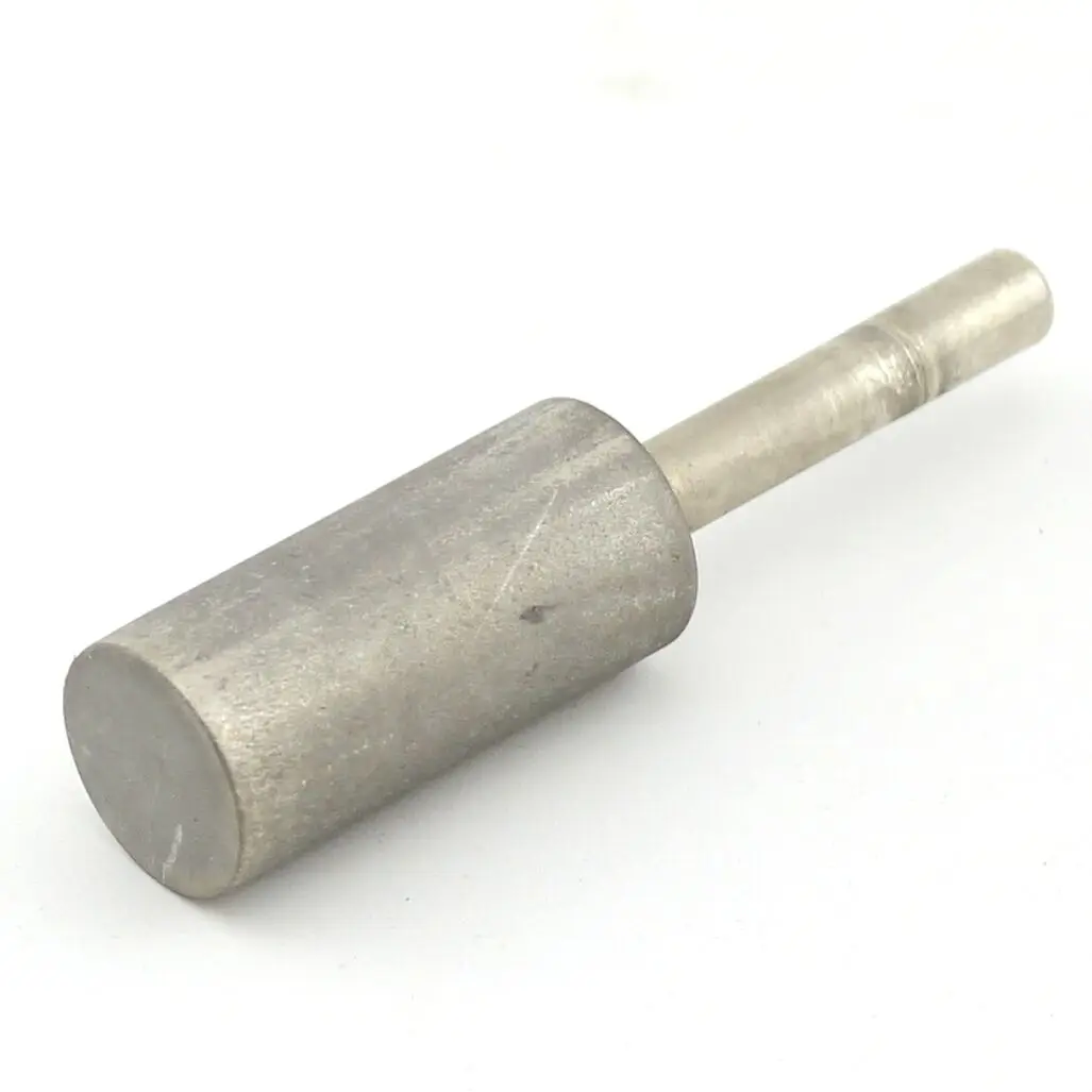3 Kim Cương Xoay Burrs Phủ 10Mm 12Mm 14Mm Đầu Xi Lanh Xay Bit Nhám 1000 Shanks 6mm Lapidary Dụng Cụ Đá