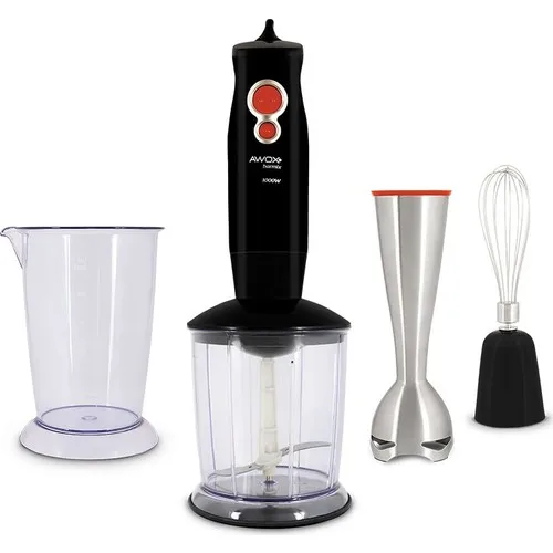 Awox Barmix 3 In 1 1000 Watt Removable Steel Type 3 Piece Blender Set