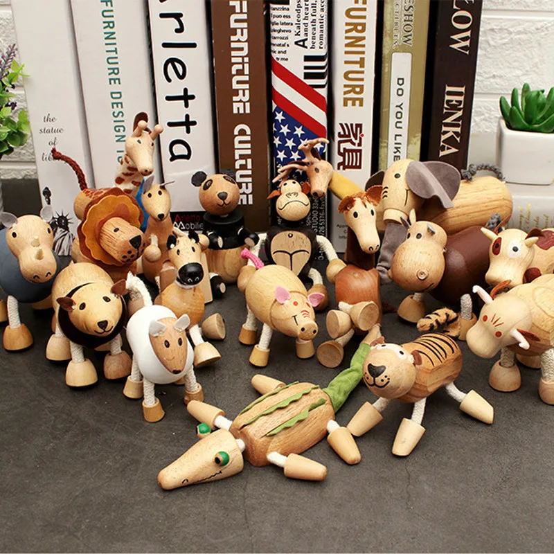 Baby Mini  Montessori Farm Animal Educational toy Wooden 3D  Sound Wooden Sensory Jigsaw Brain Training Crafts Learning Toy Gift