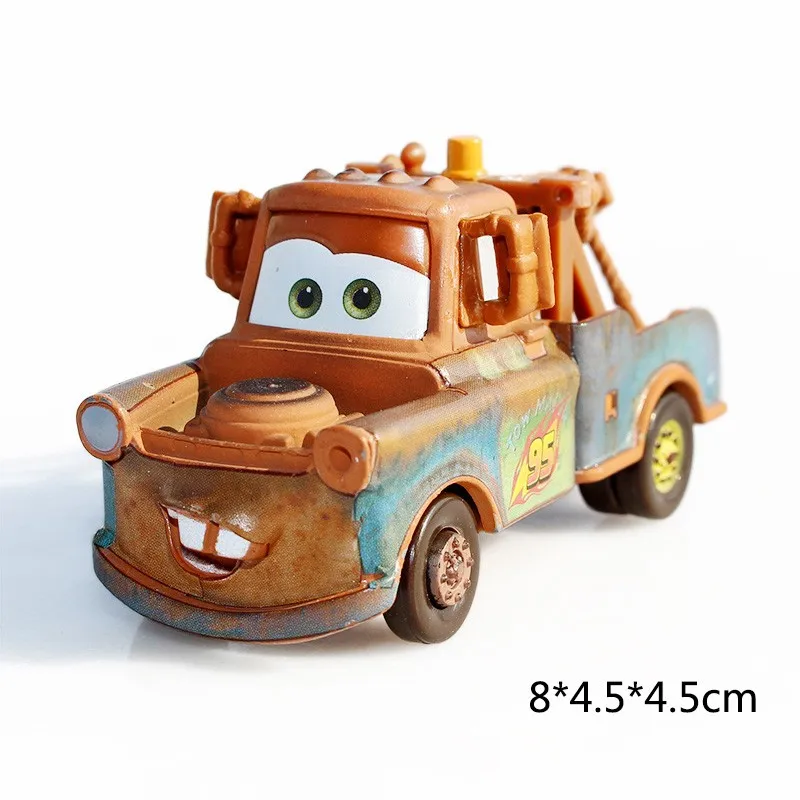 Disney Pixar Cars 3 Lightning McQueen Mater Pision Cup Mater 1:55 Diecast  Metal Alloy Model Car Boy Birthday Gift Toys