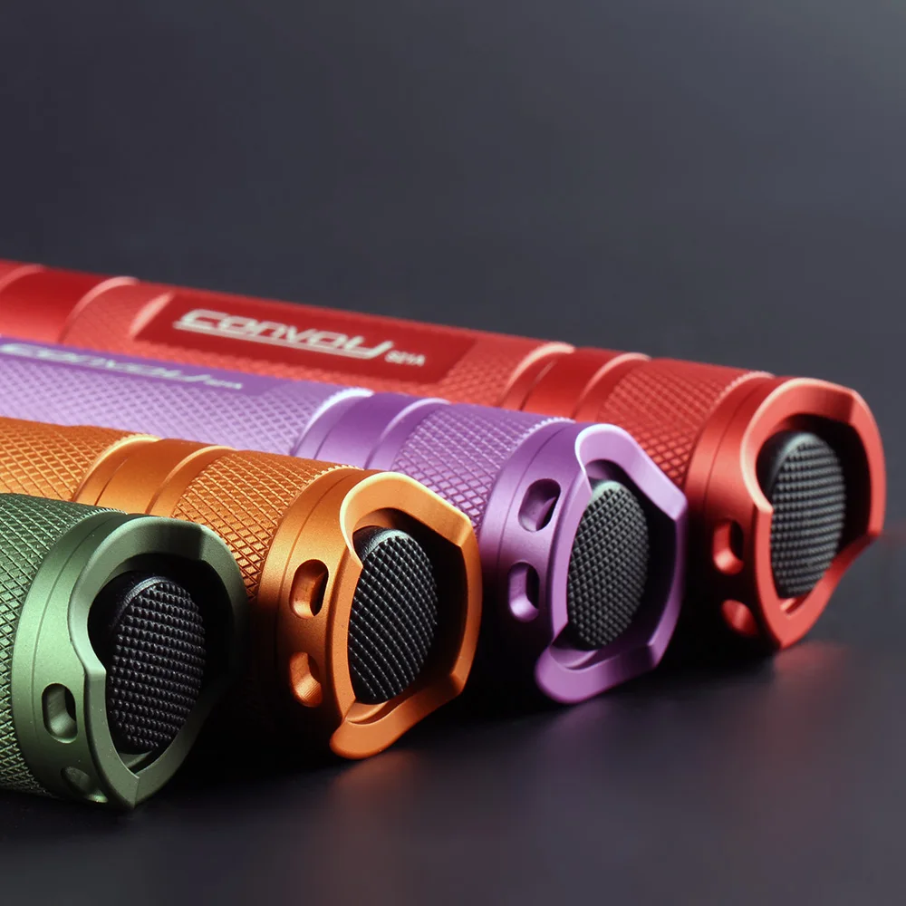 Convoy S21A Flashlight Torch with SST40 S2+ Plus 21700 Version Flash Light Green Purple Orange Red Camping Fishing Lanterna Led