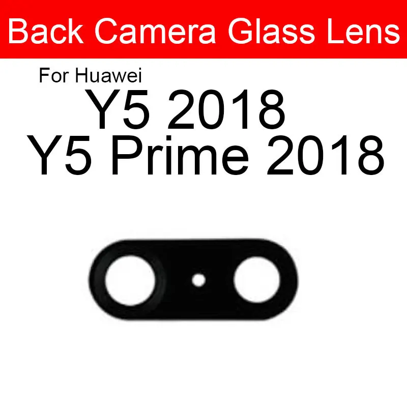 Back Rear Camera Glass Lens With Sticker For Huawei Y5 Y6 Y7 Y9 Pro Prime 2017 2018 2019 Dual Single Main Camera Glass Lens