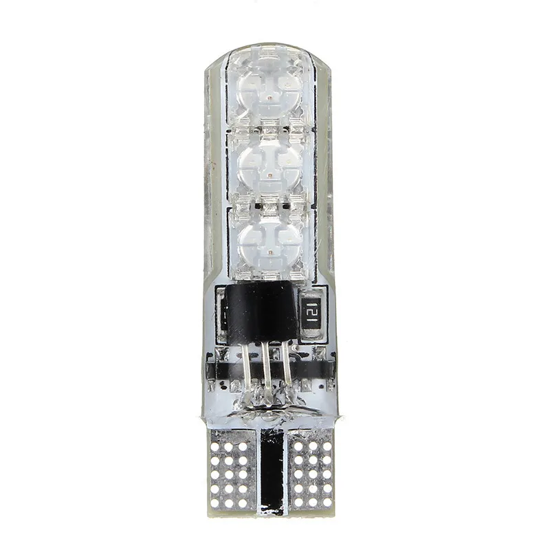 4 قطعة/الوحدة RGB LED 12V LED RGB 5050 SMD إشارة مصباح القراءة الوتد ضوء الداخلية الزخرفية أضواء ل السيارات عن بعد تحكم