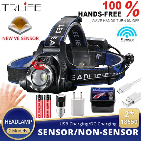 8000 Lumens IR Sensor Headlamp TRLIFE