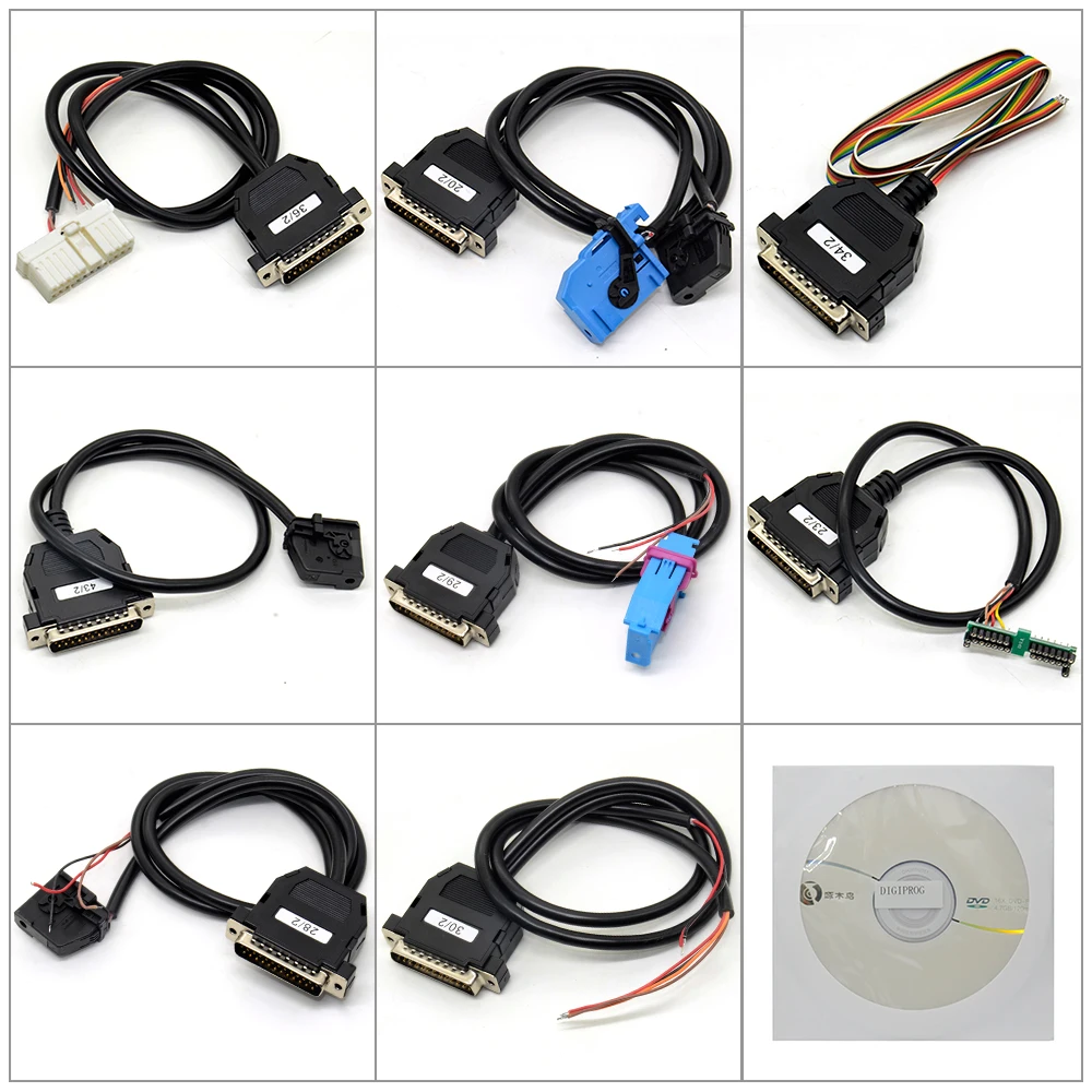 Digiprog 3 full set all cables v4.94 newest Odometer Programmer Digiprog3 Mileage Tool full set cable