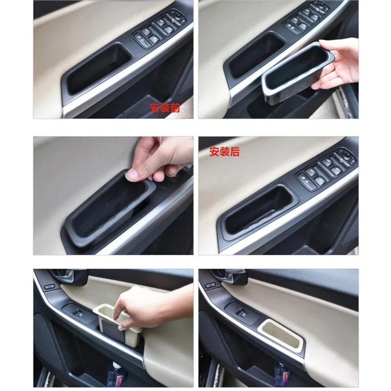 Car Interior Accessories Center Console Sec Organizer Inside Door Handle Armrest Storage Box For Volvo Xc60 S60 V60 2010-2017