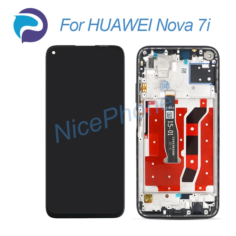 Tela lcd para huawei nova 7i, touch screen, digitalizador, montagem, substituição, 6.4 'JNY-L22B/21a/01a/21b/22a/02a/x2