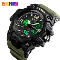 SKMEI Sports Men's Watch Top Brand Luxury LED Digital Man Clock Outdoor Military Waterproof Dual Display Relogio Masculino 1155B