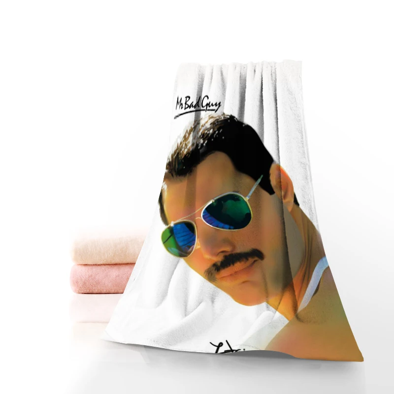 New Freddie Mercury Towels Multiple Color Microfiber Beach Bath Towel Sports Face Towel Customizable Printing Bath Towels