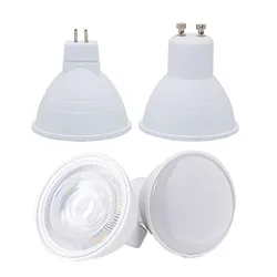 GU10 MR16 LED Bulb Spotlight 12V 110V 220V Natural Light Nature White 4000k Cool White 6500k Warm White 3000k Dimmable COB Lamp