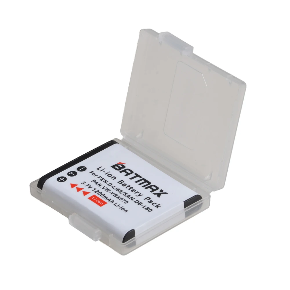 Batmax D-Li88 DB-L80 VW-VBX070 بطارية ل سانيو VPC-CG10 VPC-CG20 ل بنتاكس VPC-CG88 CG100 P70 البطارية