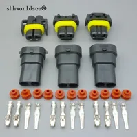 Shhworldsea 2 juegos 2 pines impermeable 9006 H11 9005 HB3 HB4 conector de luz antiniebla para faro enchufe Cable conector Kit de reparación