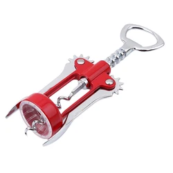 Stainless Steel Bottle Opener Waiter Metal Red Wine Opener Corkscrew Bottle Handle Bottle Pumps Corkscrews Cork Out Tool