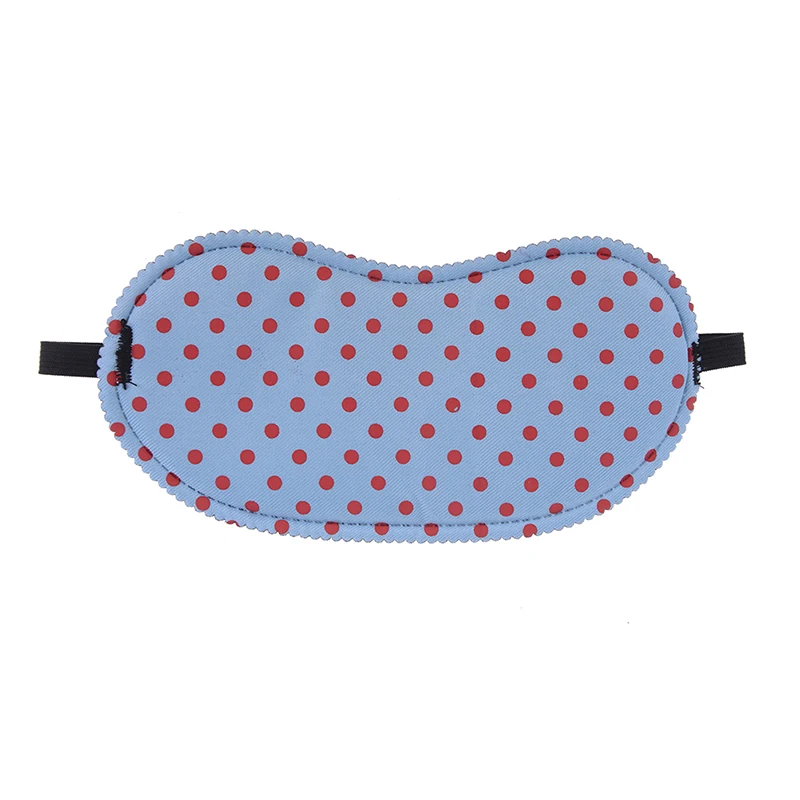 Print Dot Sleeping Eye Mask Soft Eye Cover Portable Travel Sleep Rest Aid Eye Mask Cover Eye Patch Sleeping Mask