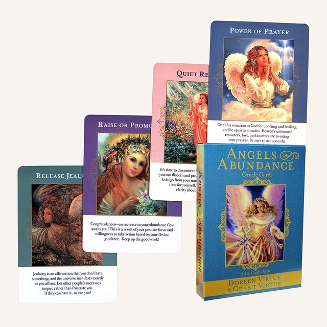 RESERVED Angels of Abundance Oracle Cards AND popular Angel Therapy Deck