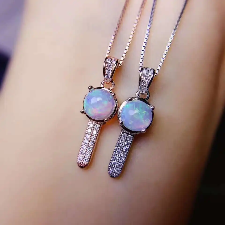 

Natural And Real Opal necklace Natural real 925 sterling silver Opal Pendant