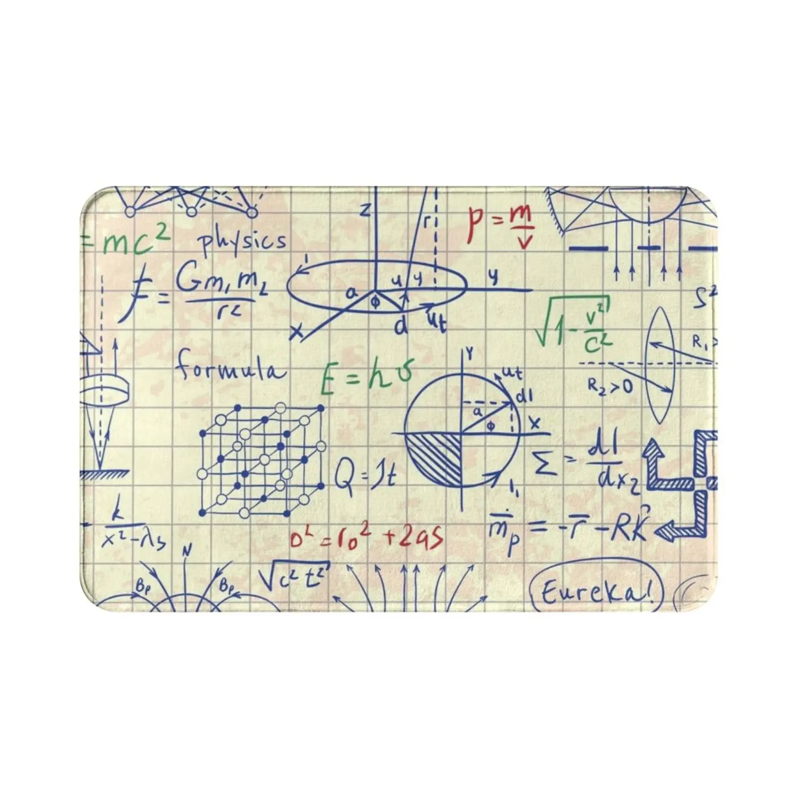 الصيغ الفيزيائية والرسومات والحسابات العلمية. العودة إلى المدرسة: كائنات مختبر العلوم رسم خربش على الطراز العتيق.