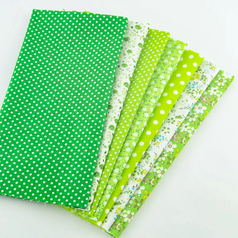 Booksew bel tessuto di cotone di colore floreale verde quarto grasso per arti artigianali accessori per cucire fai da te trapunta Patchwork tessile