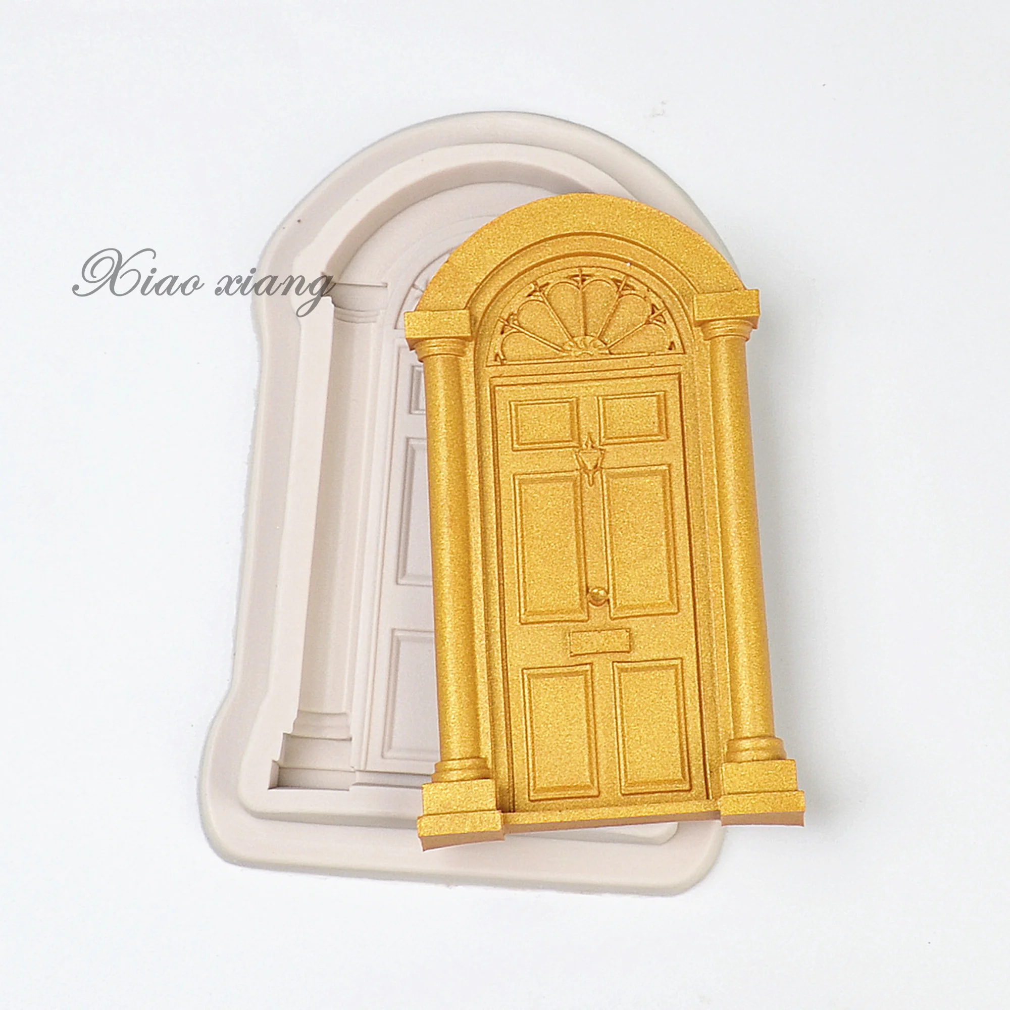 3D Christmas Door Lace Silicone Molds For Baking Cake Chocolate Mousse Fondant Mold Baking Decoration Tools Resin Kitchenware