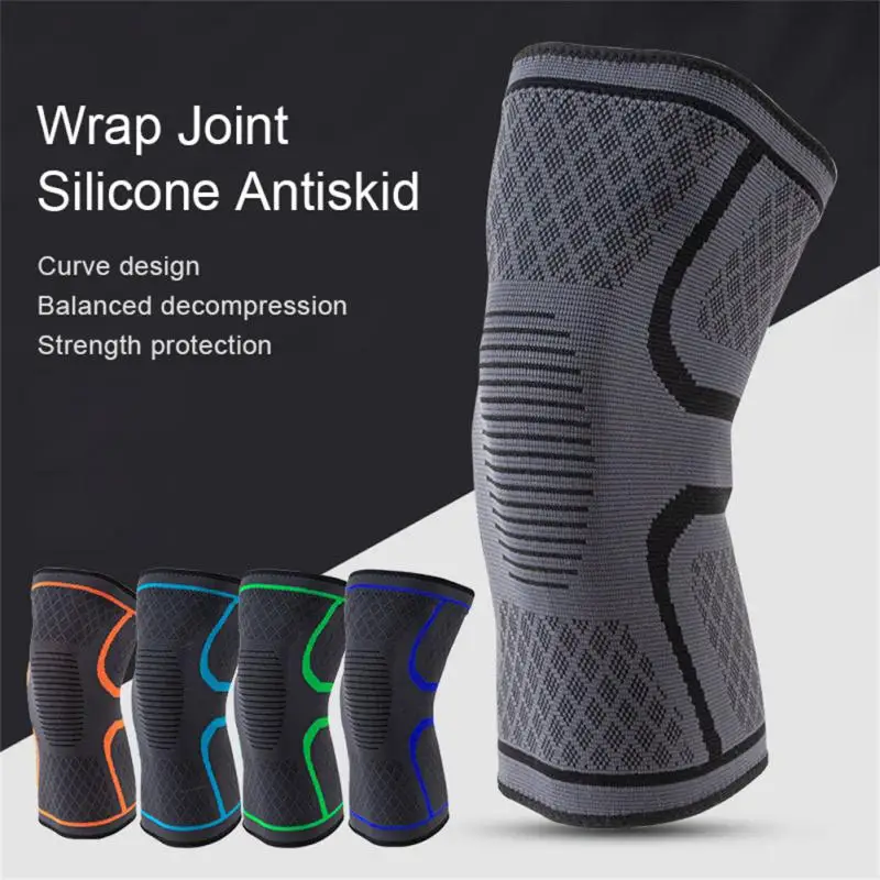 1 Pieces Elastic Knee Pads Nylon Sports Fitness Kneepad Fitness Gear Patella Brace Running Basketball Volleyball Support