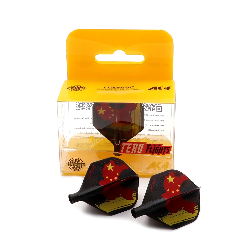 

CUESOUL AK4 Dart Flights Standard Shape-Chinese Flag Design