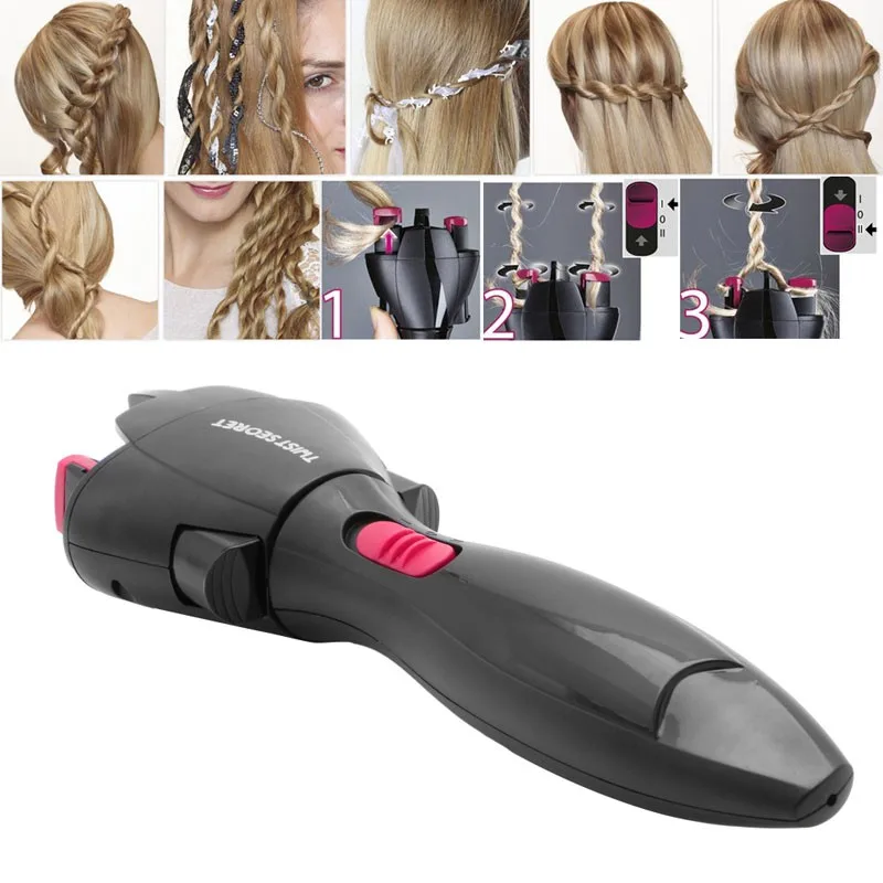 

Electric Automatic Smart Quick Easy DIY Braid Hair Braider Hairstyle Tool Hair Braided Tight Curls Artifact