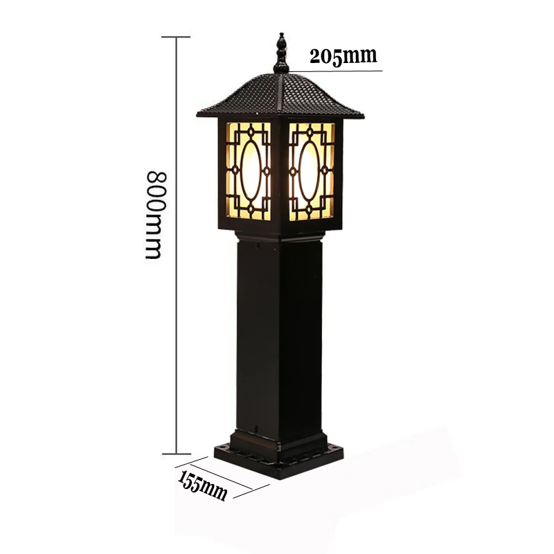 Europese Stijl Retro Home/Techniek Gazon Licht Outdoor Waterdichte Tuin Road Hoge Paal Licht E27 Tuin Licht