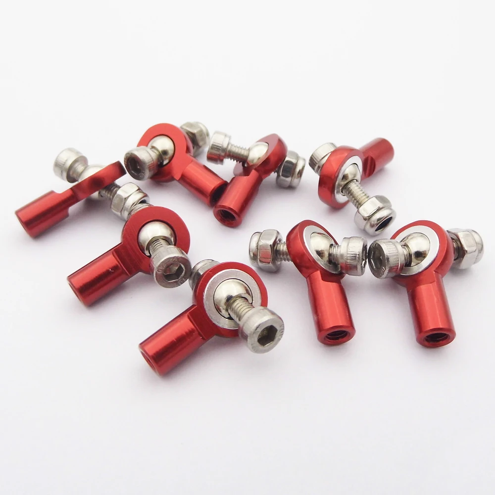 10PCS M3 Metall Verknüpfung Ende 3mm Spurstangenkopf Ball Kopf Joint Adapter für RC Auto Lkw Crawler AXIAL Tamiya HSP Hubschrauber Boot