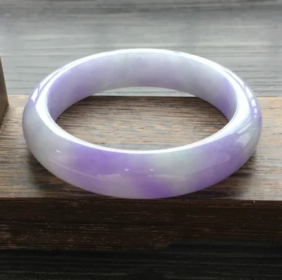 

zheru jewelry natural Myanmar jade 54-64mm purple two-color bracelet elegant princess jewelry send mother to girlfriend