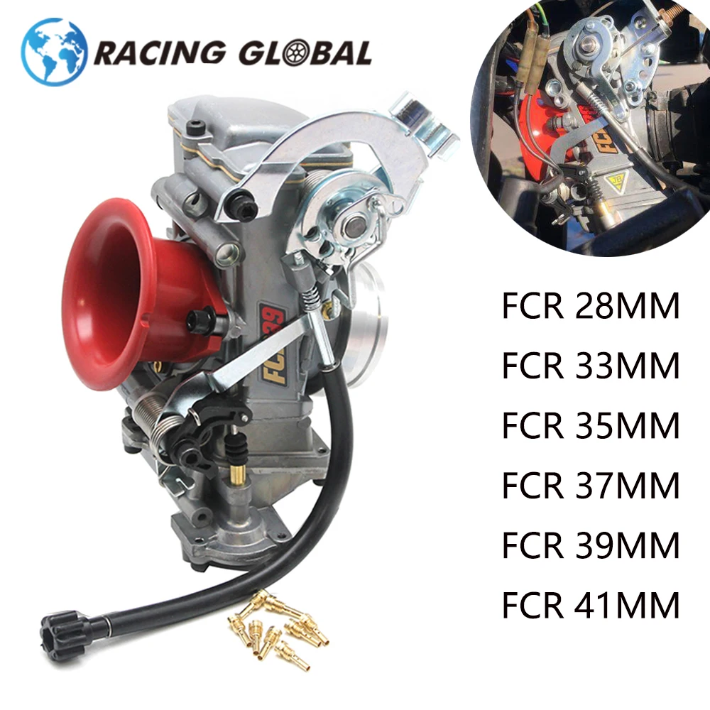 AlCON-FCR 28/33/35/37/39/41mm Carburetor For KLX450 YZ450F FCR39 Flatslide Kehin FCR Carburetor CRF450/650 Husqvarna 450