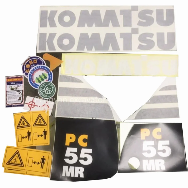 

Автомобильная наклейка Komatsu PC30/50/55/75/128/228/338 MR US UU, наклейка, детали экскаватора