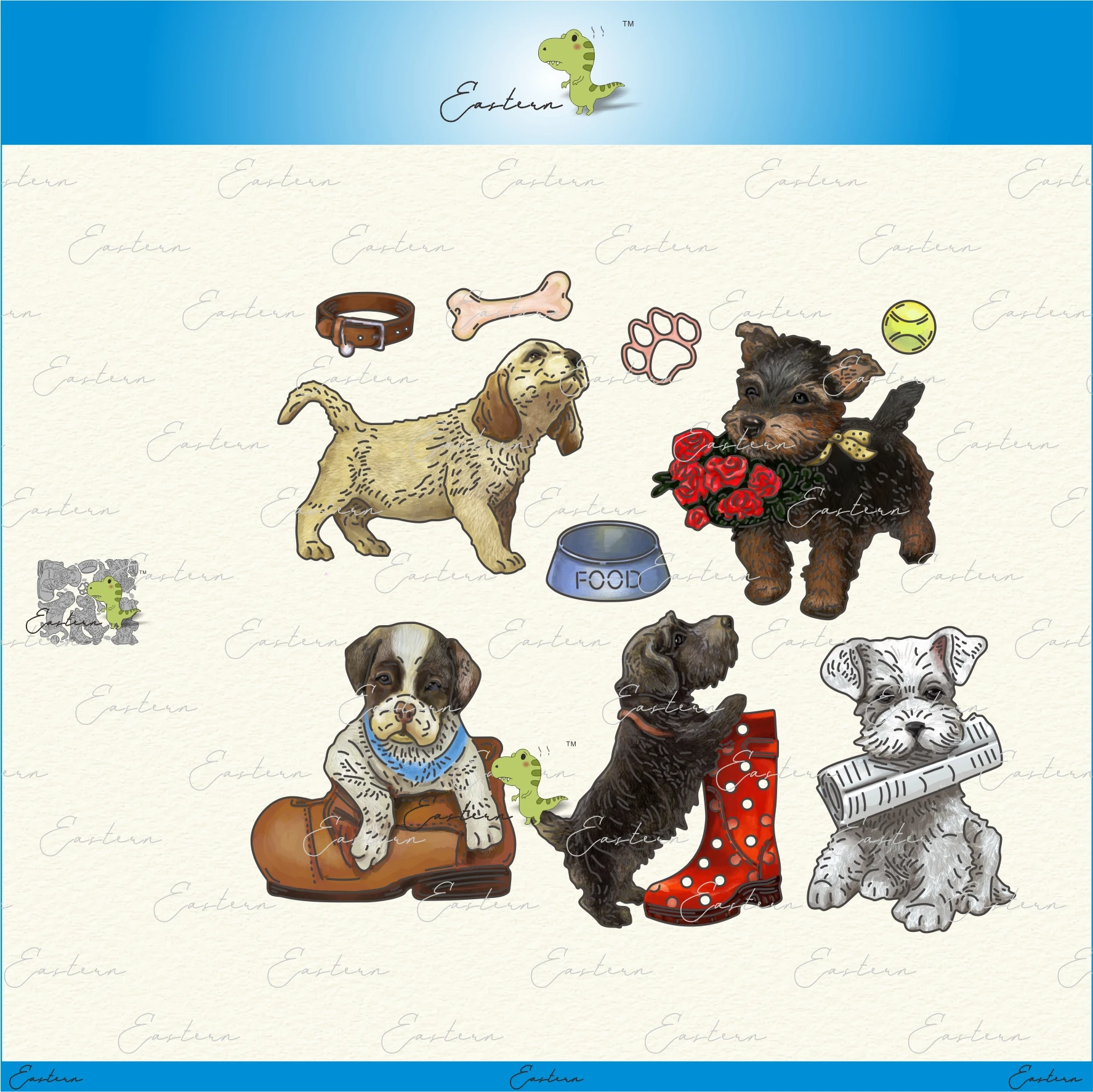 Pet Dog Collection metal cutting dies 2021 new diy  molds Scrapbooking Paper Making die cuts crafts