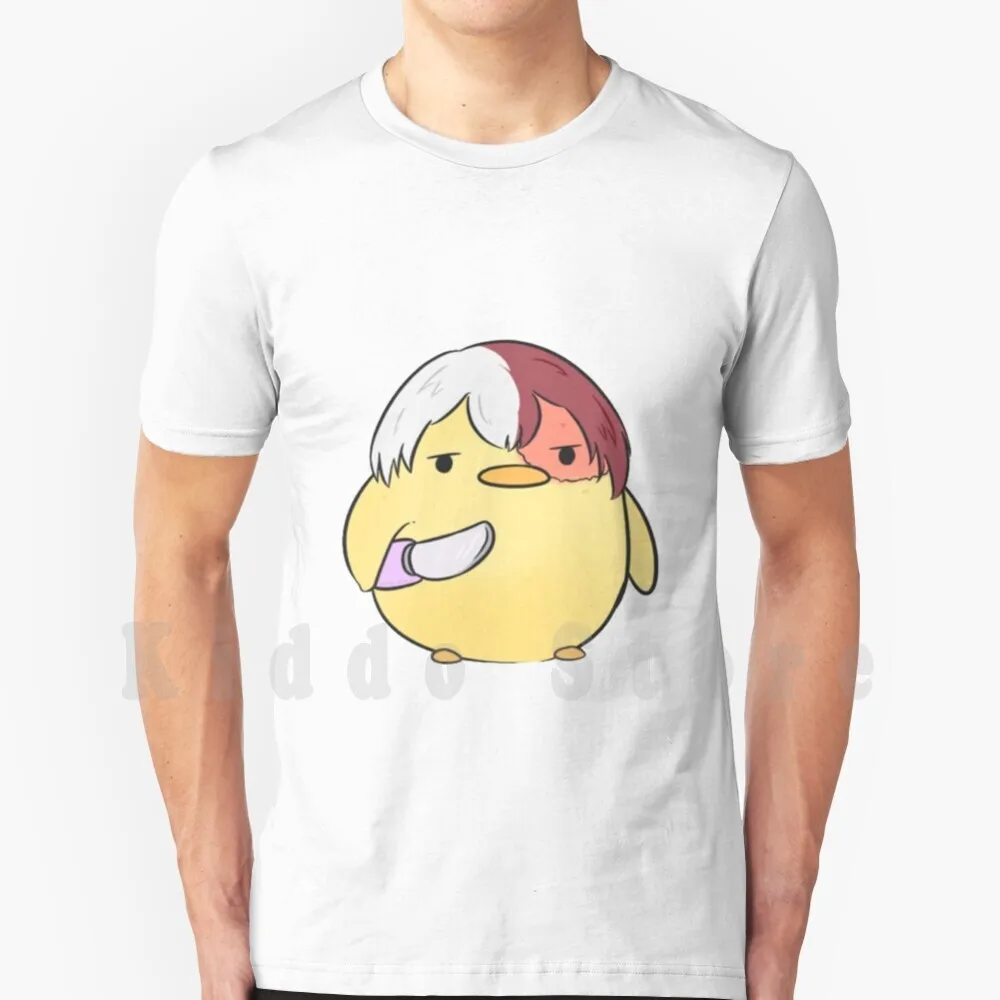 Todoroki As A Duck Knife Meme T Shirt DIY Big Size 100% Cotton Shoto Todoroki Shoto Todoriki Mha Bnha Boku No Hero Academia