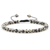 Adjustable 4mm Chakra Beads Bracelet Mini Natural Stone Agats Lava Tiger Eye Beaded Bracelets & Bangles Women Men Gift Jewelry