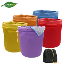 Juego de bolsas de filtración con pantalla de prensado y bolsa de almacenamiento, Kit Extractor de esencia de burbujas de hielo a base de hierbas, 5 galones, 5 bolsas