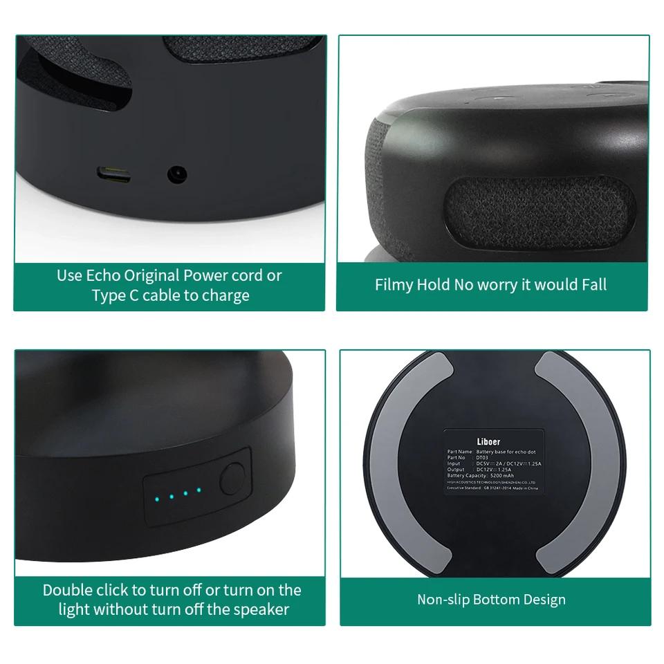 こぶ　Echo dot 第3世代2台+モバイル充電器一台セット Hdc8edf581d18449fa13d733214b96