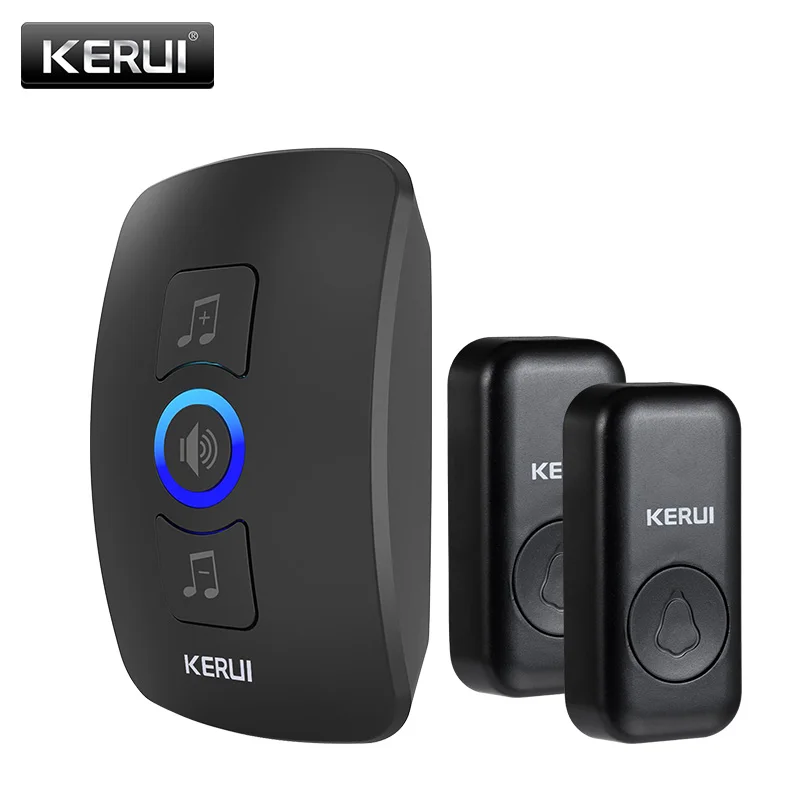 KERUI Outdoor M525 Waterproof Wireless Doorbell Smart Home Door Bell Kit LED Flash Security Alarm Welcome House Melodies