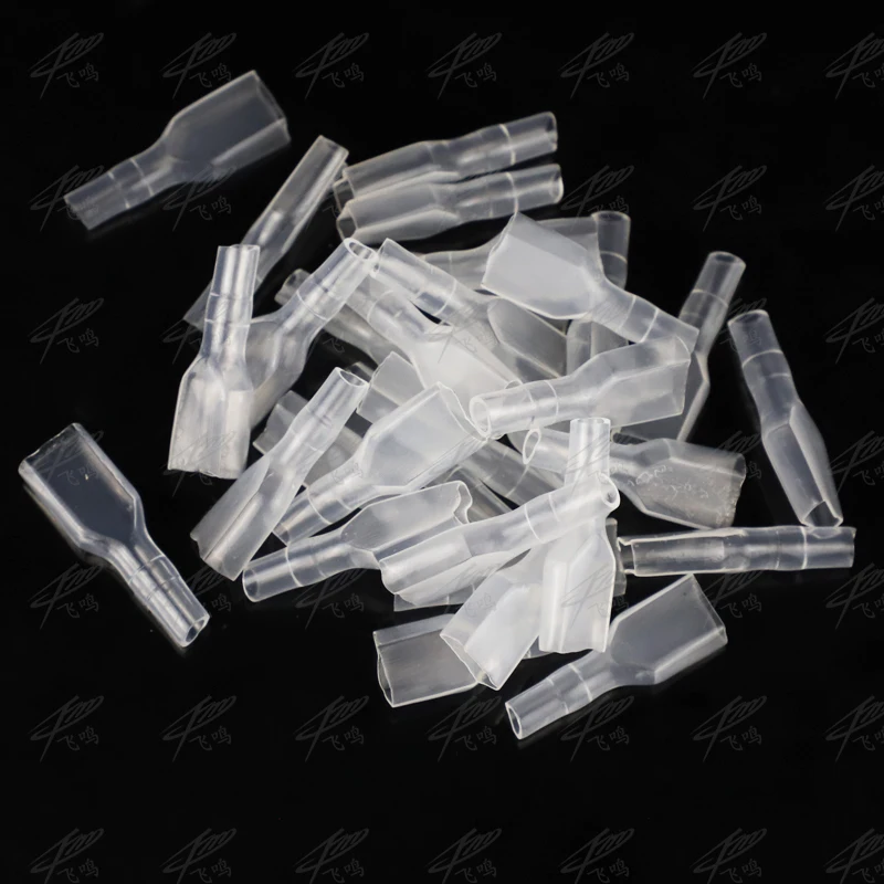 2000PCS 6.3mm 6.3 Crimp Terminal Male Female Spade Connector Crimping terminals Cold press terminal 2.8mm sheath 4.8 male
