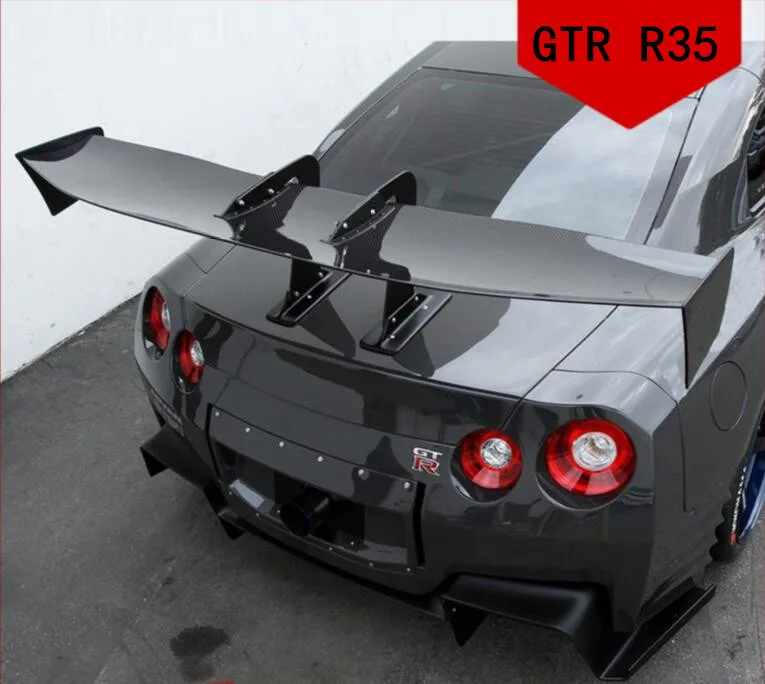 Carbon Fiber Car Rear Wing Trunk Lip Spoilers For Nissan GTR 35 For Subaru BRZ For TOYOTA GT86 2008-2016