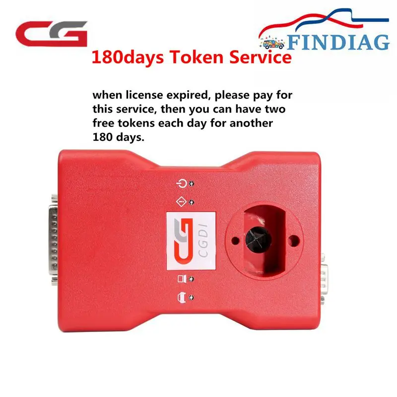 

180 Days Two Free Tokens Each Day Add Token Service For CGDI Prog MB For Benz Car Key Programmer