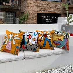 new style Cushion Cover Picasso Embroidered Decorative Throw Pillowcases Abstract Creative Decoration For Home Sofa Car Covers