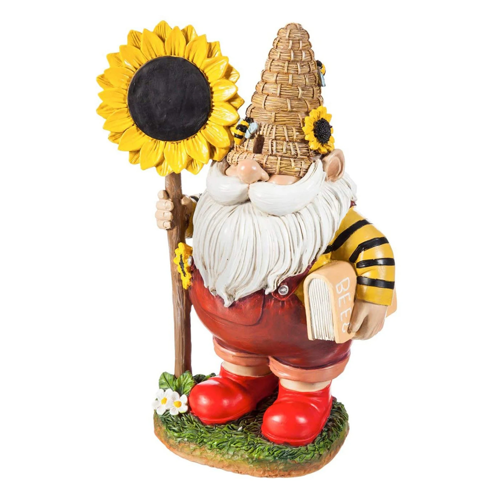 Funny Naughty Resin Figurines Bumble Bee Suower Garden Gnome Statue Fairy Garden Decoration Elves Desk Ornament Gift