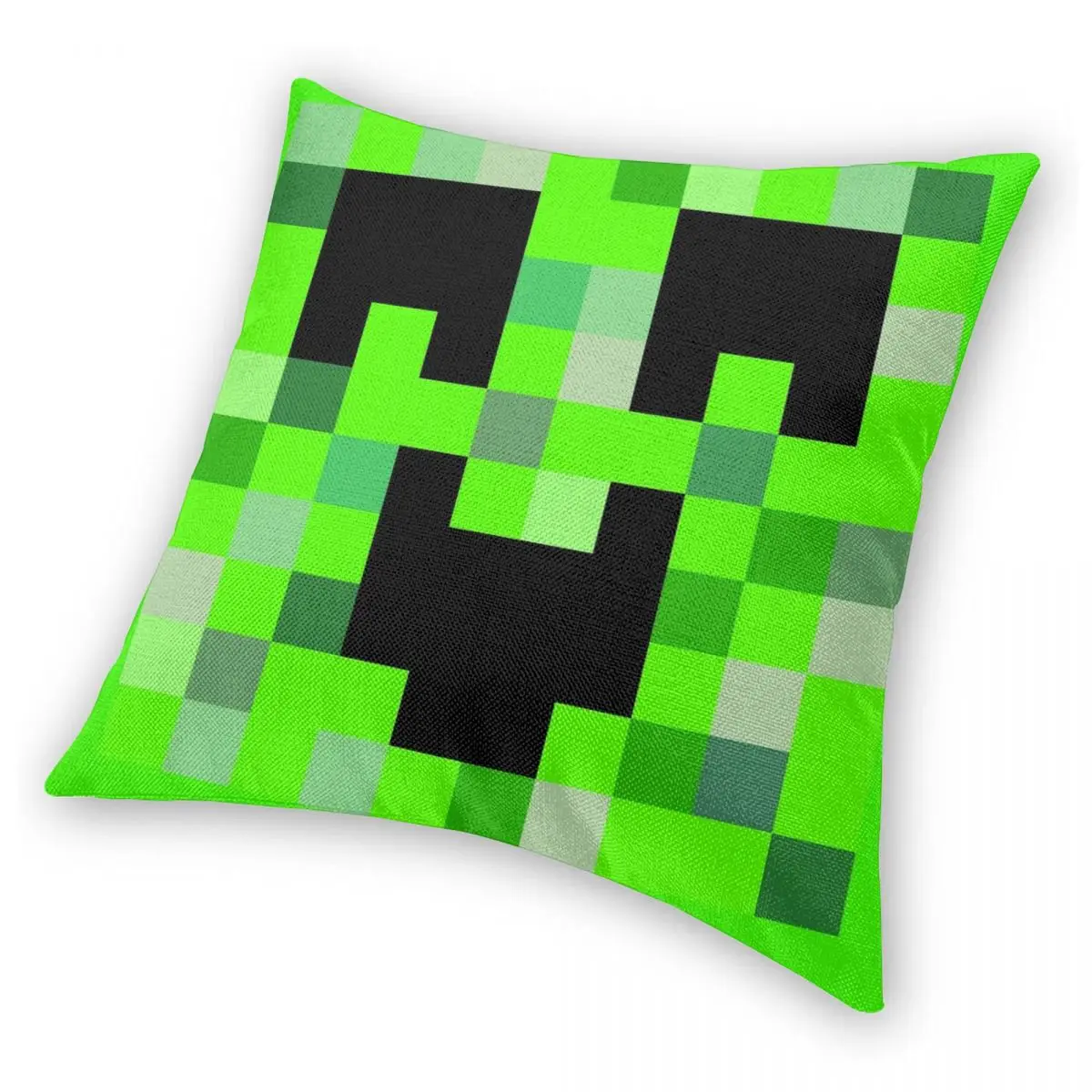 Kawaii Creeper Square Pillowcase Polyester Linen Velvet Printed Zip Decorative Home Cushion Case